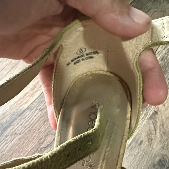 Green Strappy Sandals - Picture 2 of 4